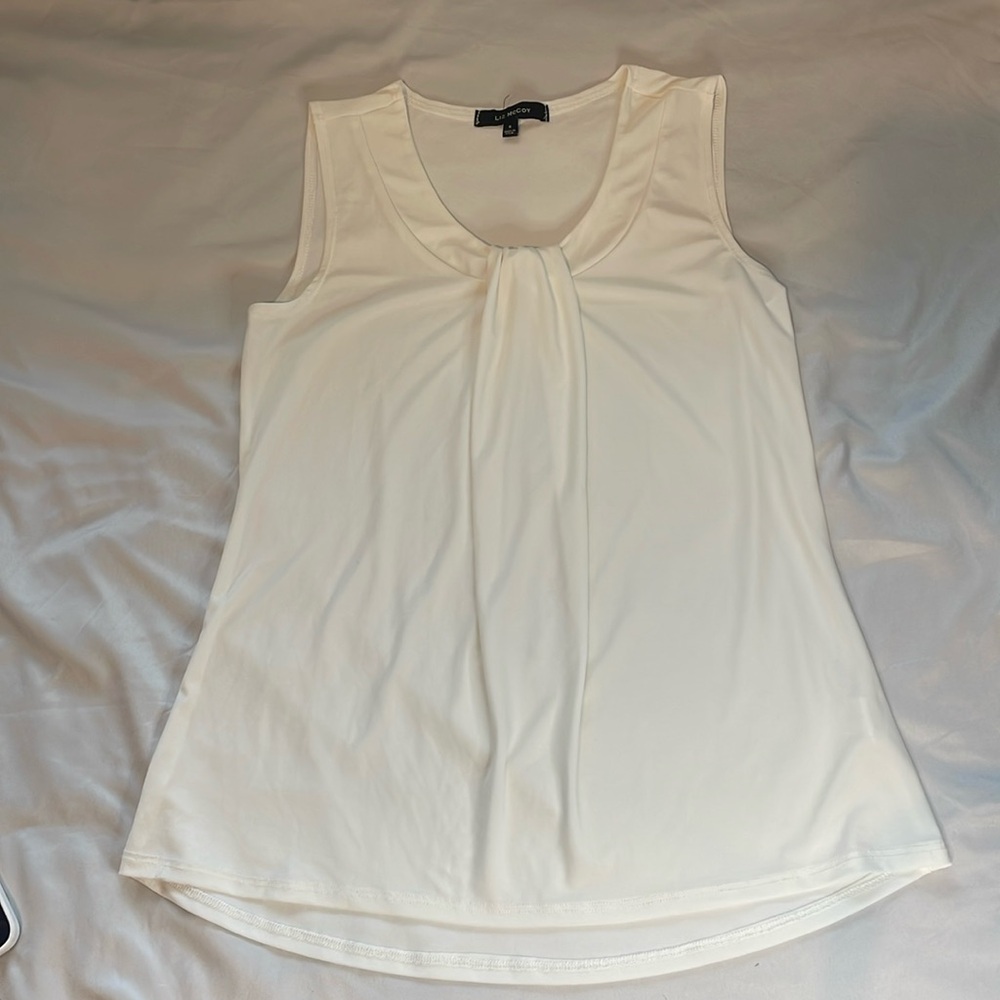 Creamy white women's sleeveless blouse size s